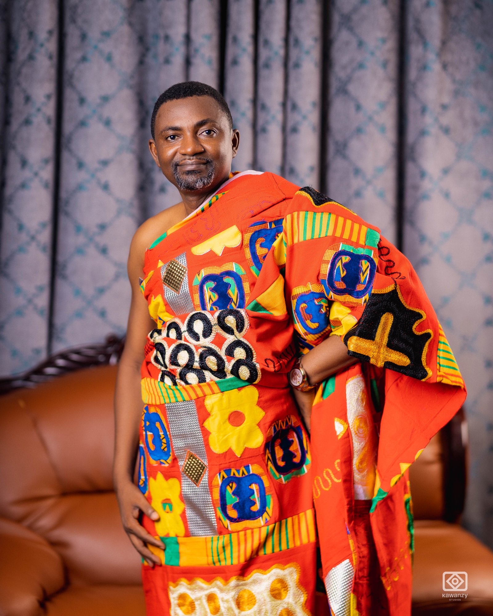 Barima in royal kente
